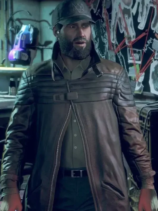 Watch Dogs Legion Bloodline Aiden Pearce Leather Coat