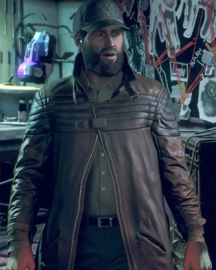 Watch Dogs Legion Bloodline Aiden Pearce Leather Coat Watch Dogs Legion Bloodline Aiden Pearce Leather Coat