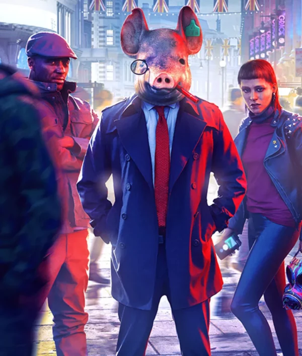 Watch Dogs Legion Pig Blue Peacoat Coat Watch Dogs Legion Pig Blue Peacoat Coat