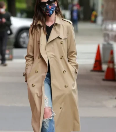 Anne Hathaway WeCrashed Brown Long Coat