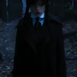 Wednesday 2022 Addams Black Trench Coat