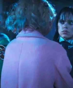 Wednesday 2022 Emma Myers Pink Coat
