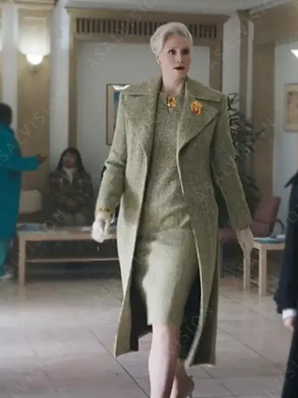 Wednesday 2022 Larissa Weems Green Coat