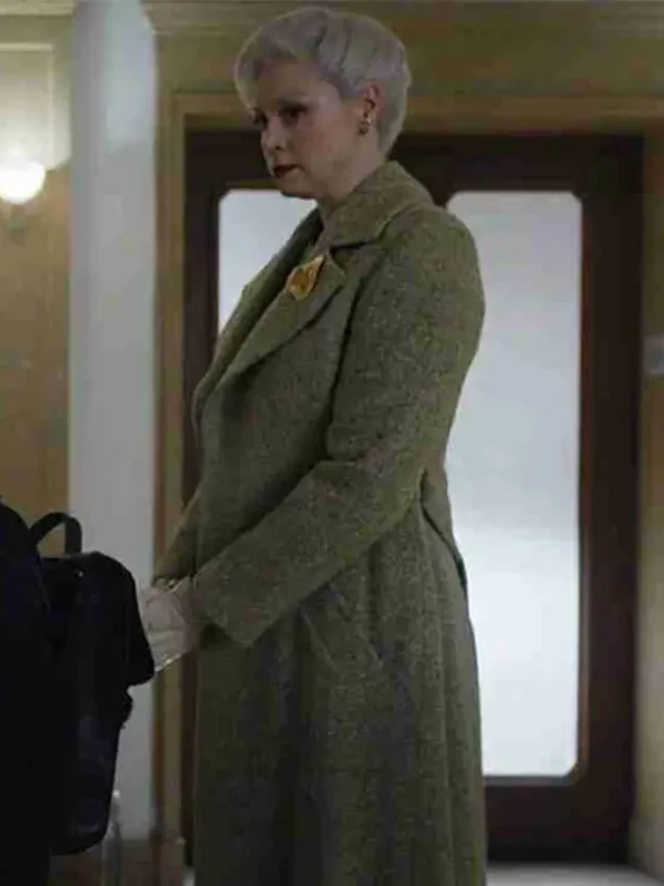 Wednesday 2022 Larissa Weems Green Coat