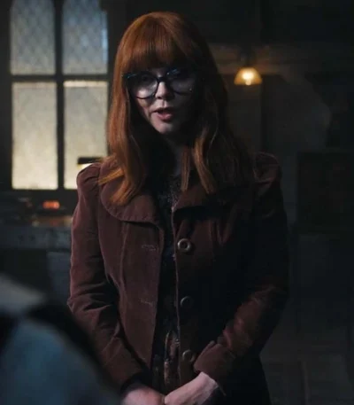 Wednesday 2022 Marilyn Thornhill Brown Jacket