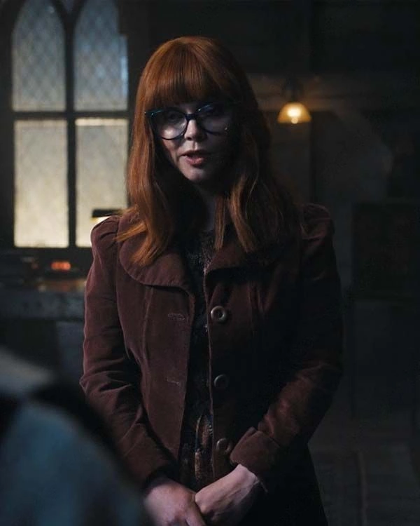 Wednesday 2022 Marilyn Thornhill Brown Jacket Wednesday 2022 Marilyn Thornhill Brown Jacket