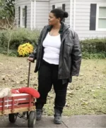 Welcome To Flatch S02 Krystal Smith Leather Jacket