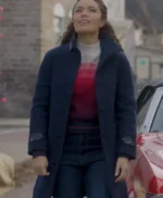 Welcome To Valentine Kathryn Davis Blue Wool Coat