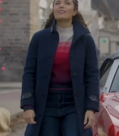 Welcome To Valentine Kathryn Davis Blue Wool Coat