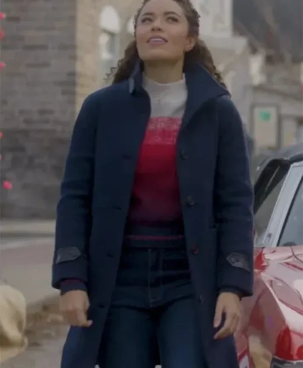Welcome To Valentine Kathryn Davis Blue Wool Coat