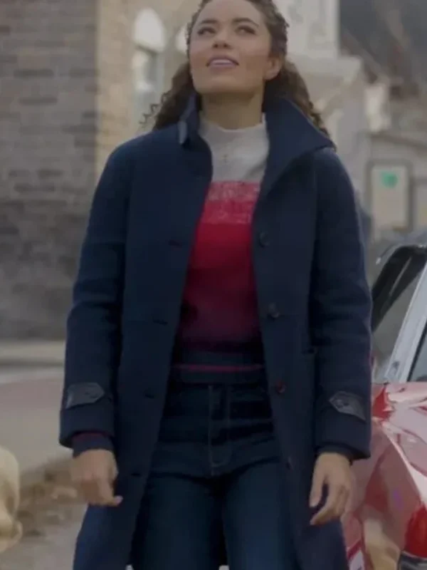 Welcome To Valentine Kathryn Davis Blue Wool Coat