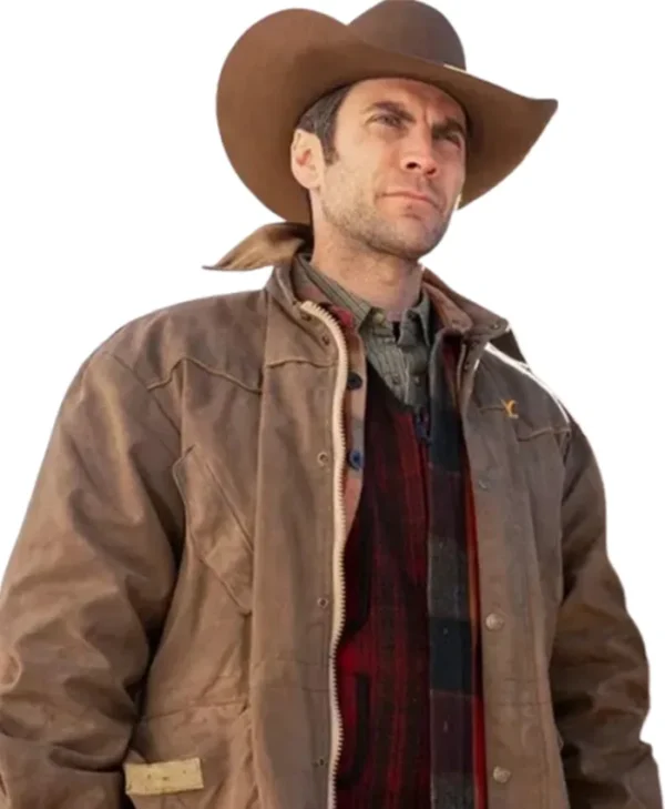 Wes Bentley Yellowstone Shirt Style Tan Brown Jacket