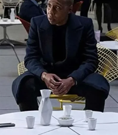 Westworld S03 Ash Navy Wool Coat