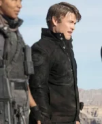 Westworld S3 Luke Hemsworth All Black Jacket