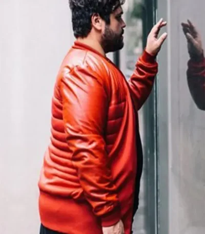 What We Do In The Shadows Harvey Guillén Red Bomber Jacket