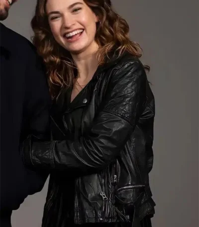 What’s Love Got To Do With It 2023 Lily James Black Jacket