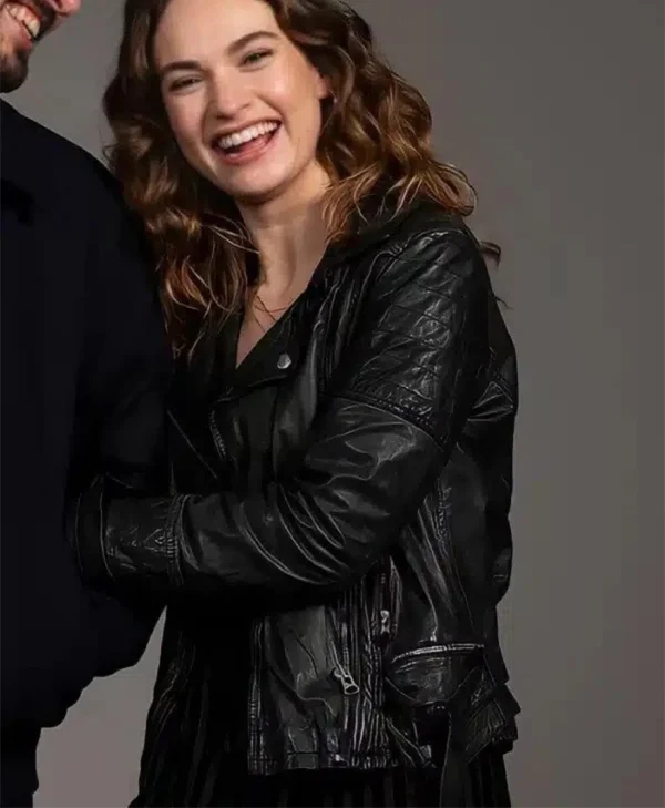 What’s Love Got To Do With It 2023 Lily James Black Jacket