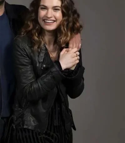 What’s Love Got To Do With It 2023 Lily James Black Jacket