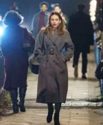 What’s Love Got to Do with It Lily James Brown Coat