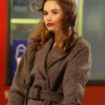 What’s Love Got to Do with It Lily James Brown Coat