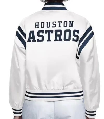 Houston Astros White Full Count Satin Jacket