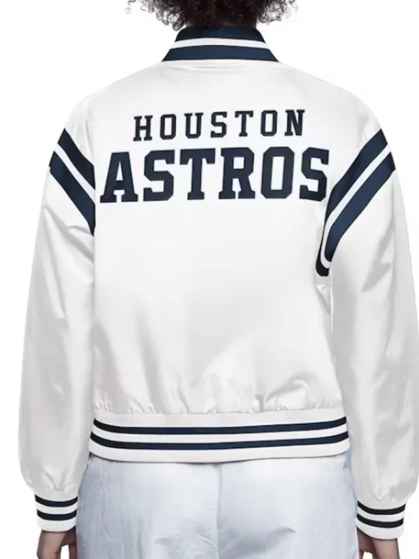 Houston Astros White Full Count Satin Jacket