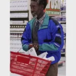 White Noise 2022 Murray Siskind Blue Puffer Jacket