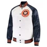 White/Navy Houston Astros Clean-Up Hitter Jacket