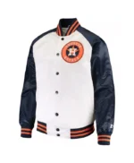 White/Navy Houston Astros Clean-Up Hitter Jacket