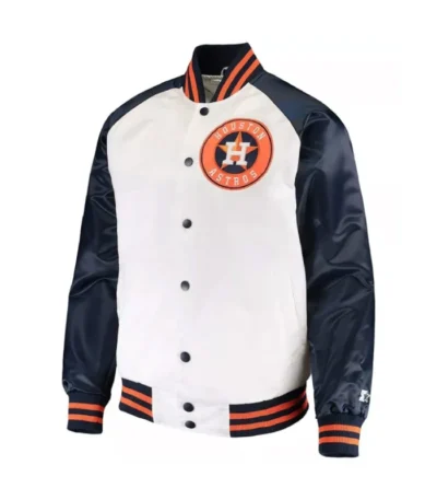 White/Navy Houston Astros Clean-Up Hitter Jacket