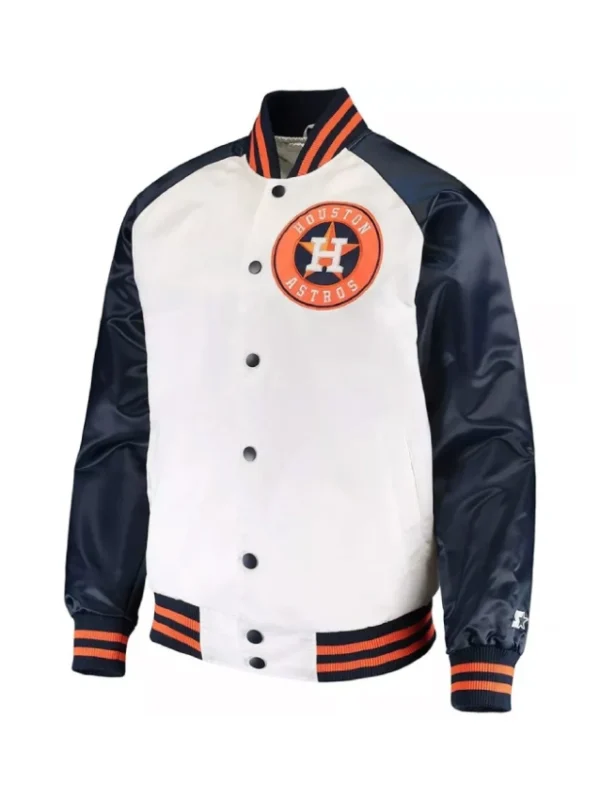 White/Navy Houston Astros Clean-Up Hitter Jacket