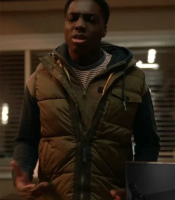 Will Trent 2023 Deion Smith Quilted Brown Vest