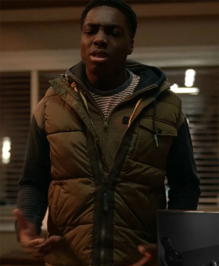 Will Trent 2023 Deion Smith Quilted Brown Vest Will Trent 2023 Deion Smith Quilted Brown Vest