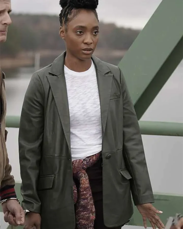 Will Trent Iantha Richardson Leather Blazer Will Trent Iantha Richardson Leather Blazer