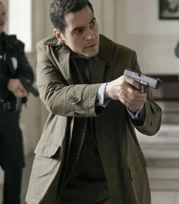 Will Trent S01 Ramón Rodríguez Green Cotton Coat