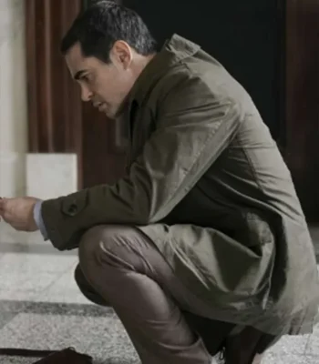 Will Trent S01 Ramón Rodríguez Green Cotton Coat