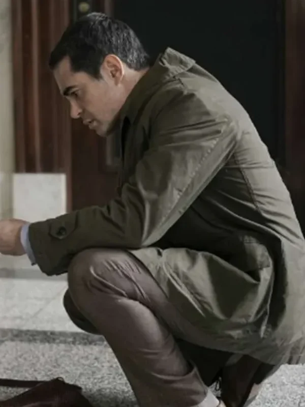 Will Trent S01 Ramón Rodríguez Green Cotton Coat