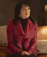 Will Trent S04 Roach Red Leather Jacket