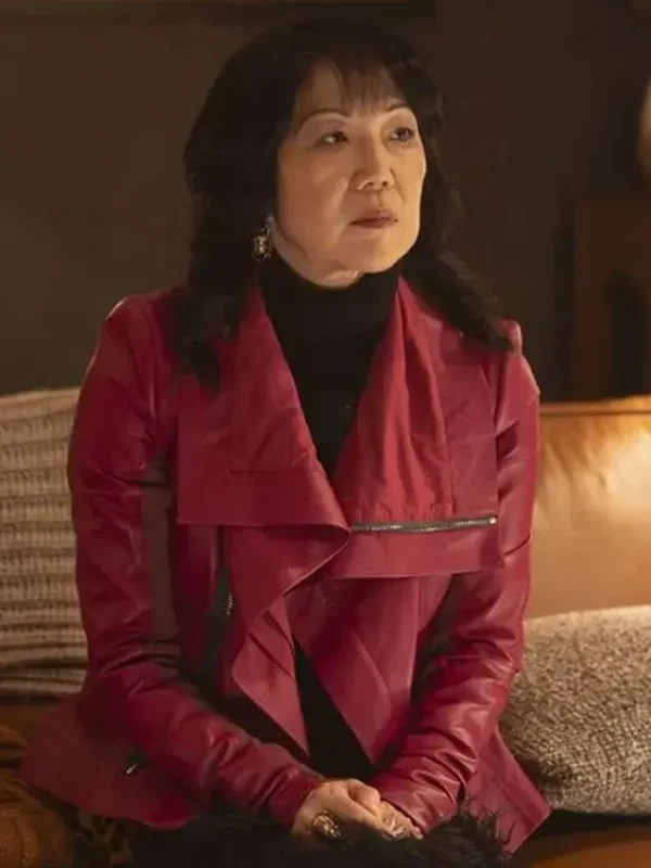 Will Trent S04 Roach Red Leather Jacket
