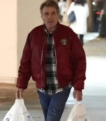 William Zabka Cobra Kai Satin Bomber Jacket