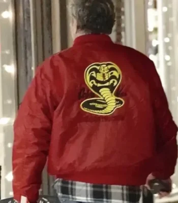 William Zabka Cobra Kai Satin Bomber Jacket