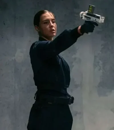 Wingwomen 2023 Adèle Exarchopoulos Black Bomber Jacket