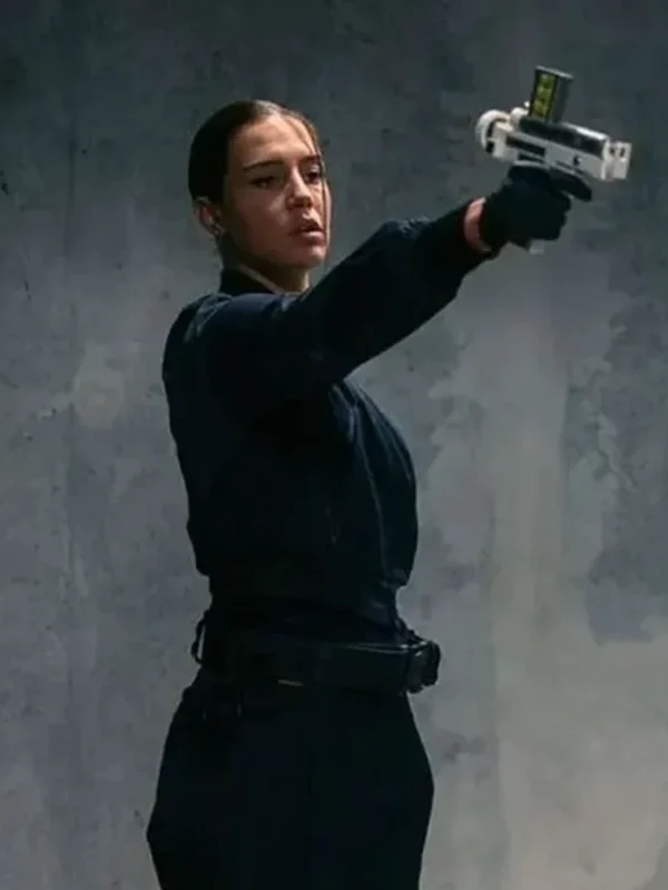 Wingwomen 2023 Adèle Exarchopoulos Black Bomber Jacket