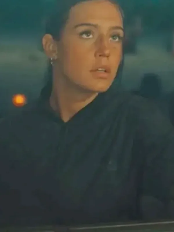 Wingwomen 2023 Adèle Exarchopoulos Black Bomber Jacket