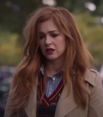 Wolf Like Me Isla Fisher Brown Trench Coat