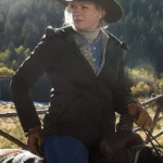 Women Yellowstone Evelyn Dutton Brown Cotton Hooded Jacket