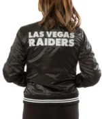 Womens Raiders Las Vegas Satin Starter Jacket