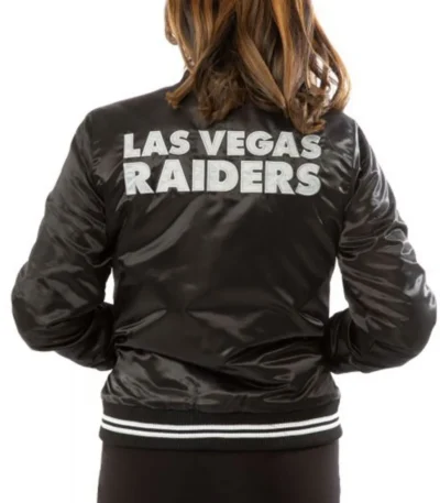 Womens Raiders Las Vegas Satin Starter Jacket