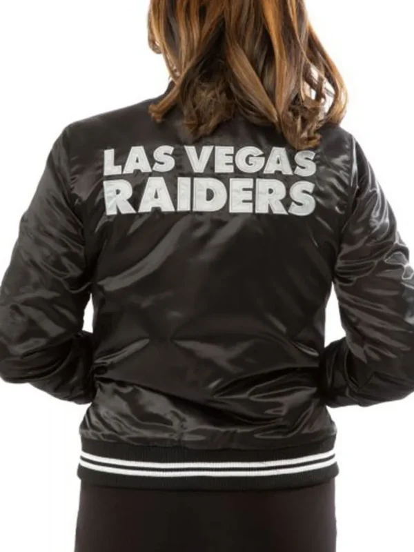 Womens Raiders Las Vegas Satin Starter Jacket
