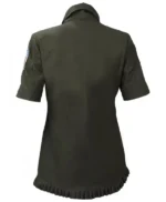 Womens Top Gun Green Cotton Flight Airforce Uniform Dress